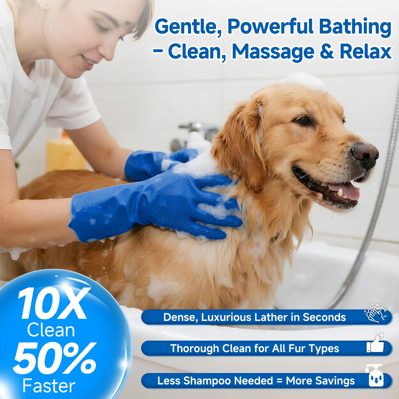 LetsFeed toalla de secado rápido para baño de mascotas