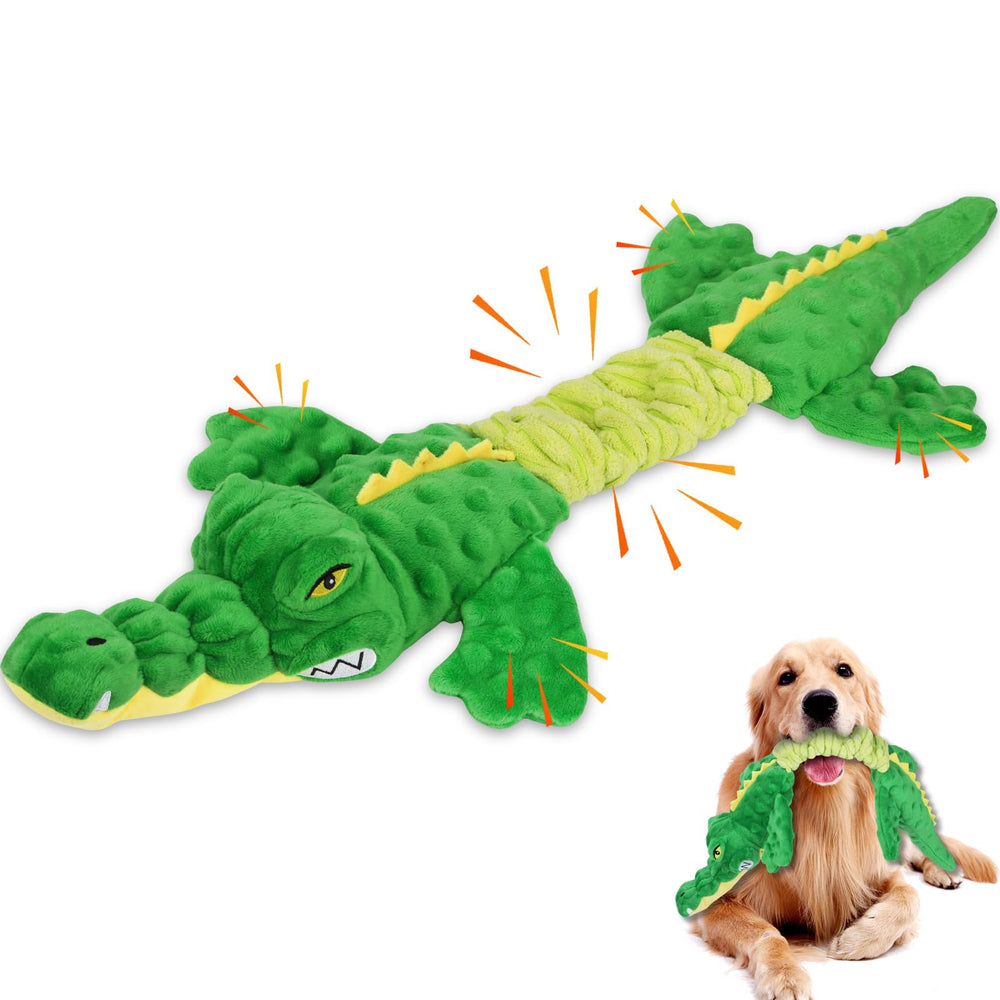 Juguete Letsmeet aligator sonoro para juego interactivo y curiosidad del perro