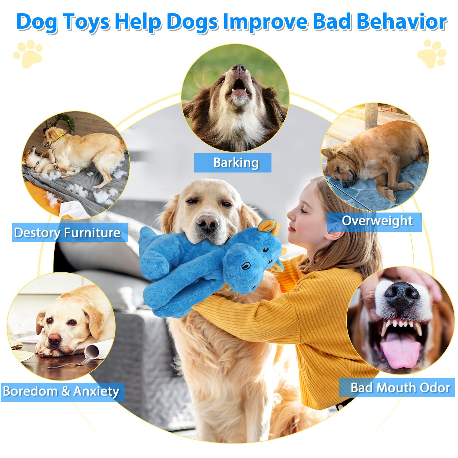 Letsmeet juguete perro juego interactivo para fortalecer vínculo