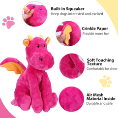 Letsmeet juguete peluche resistente para mordidas de perros