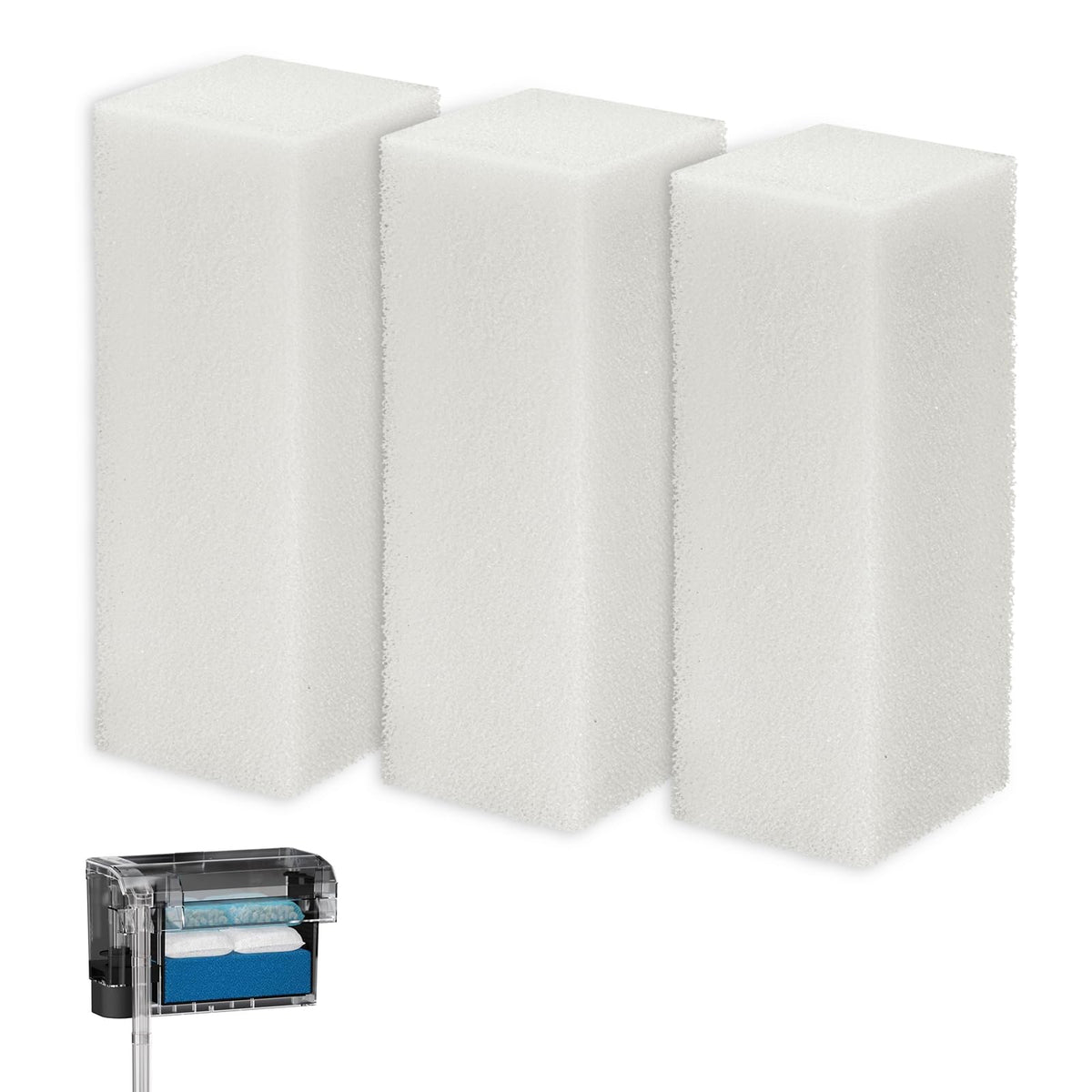 LEWEREST A623 inserto de espuma compatible con AquaClear 110 para filtración estable.