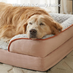 Cama LEXTRO tamaño 36x27x6-5 para perros grandes con espacio para estirarse.