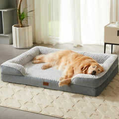 Cama ortopédica LEXTRO para perros extragrandes con soporte estable.