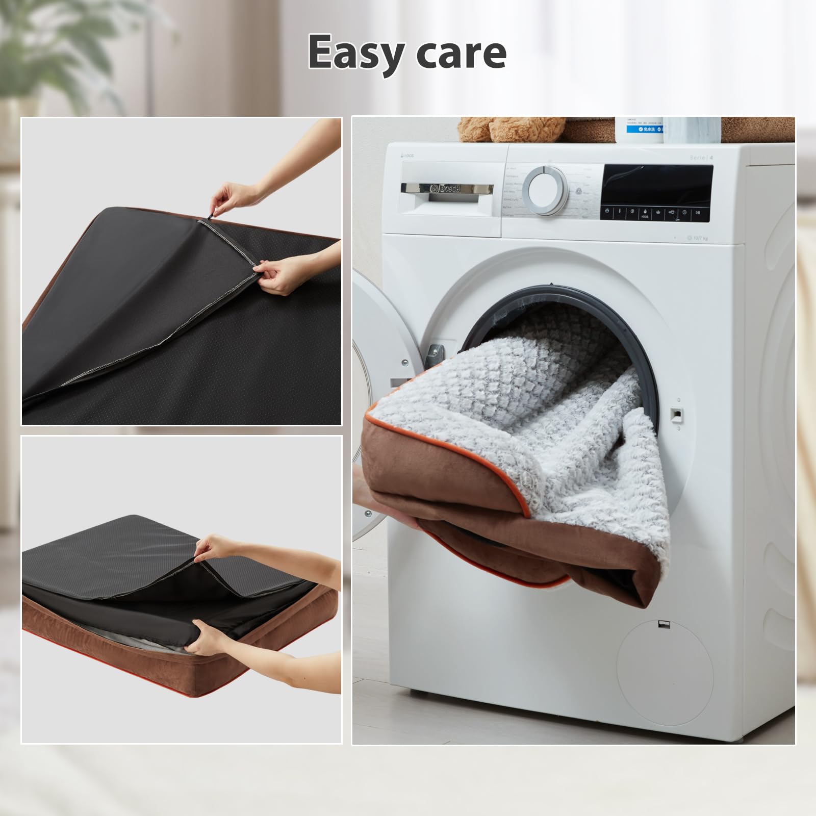 LEXTRO funda-desmontable-lavable con forro impermeable facilita la limpieza.