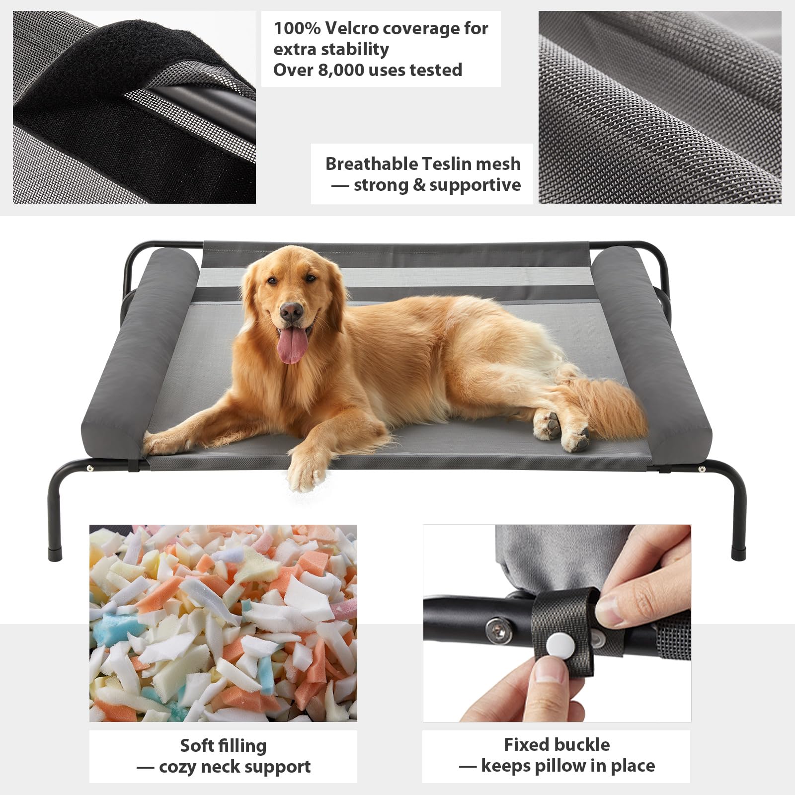 LEXTRO malla Teslin duradera para cama elevada.