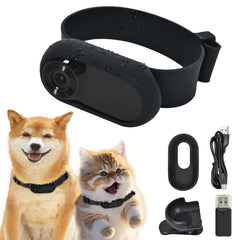 Cámara collar Lian.Ripple.Lian 1080p para mascotas, vista desde su perspectiva.