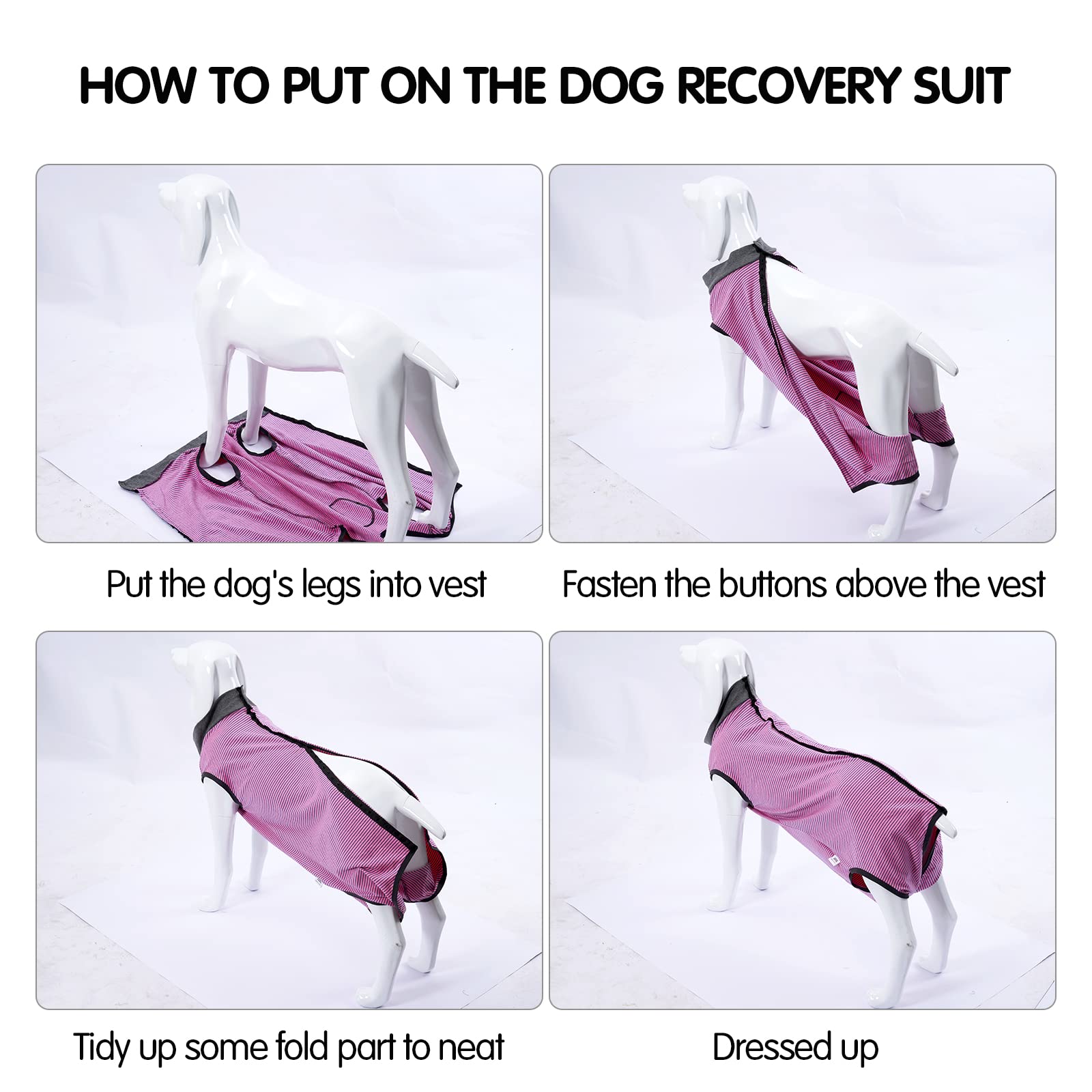 LIANZIMAU traje recuperación para perro ecollar alternativa: evita lamidas sin cono completo.