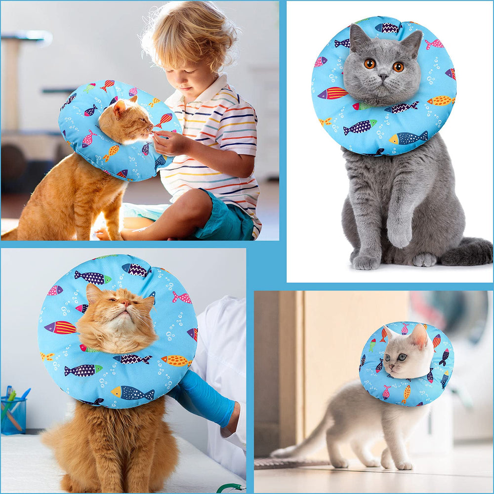 Collar libfrnt con diseño lindo de pez para mascotas adorables.