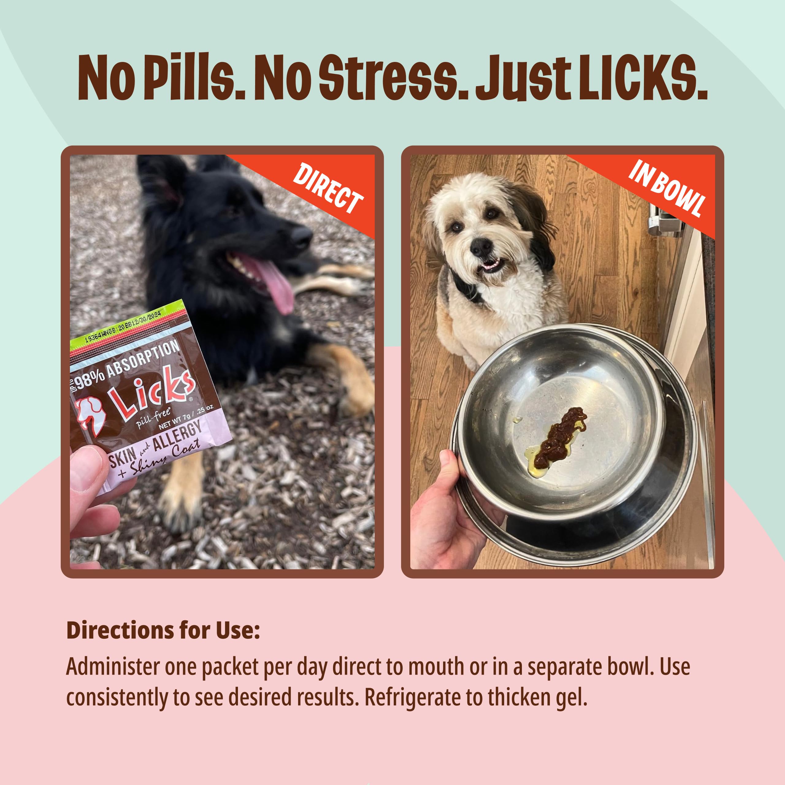 Licks LiquiPaks: práctico pack para visitas al veterinario.