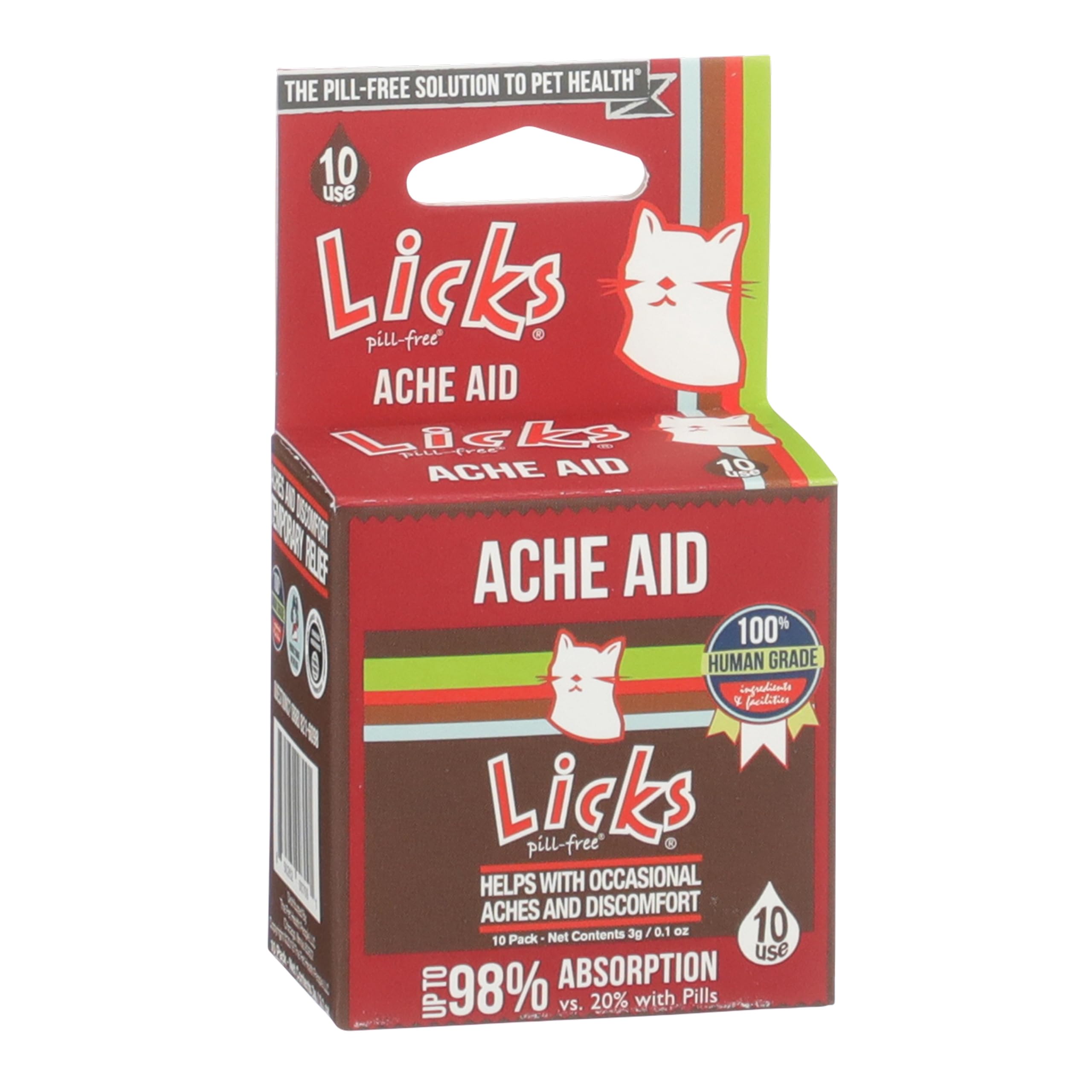 Licks Pill Free: gel de cúrcuma para gatos, uso diario cómodo