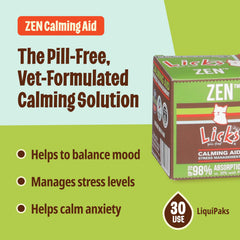 Licks Pill Free Zen Gato: empaque gel para calmante durante momentos irritantes
