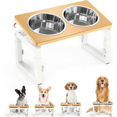 LIDTOP comedero elevado para perros con 4 alturas, postura cómoda