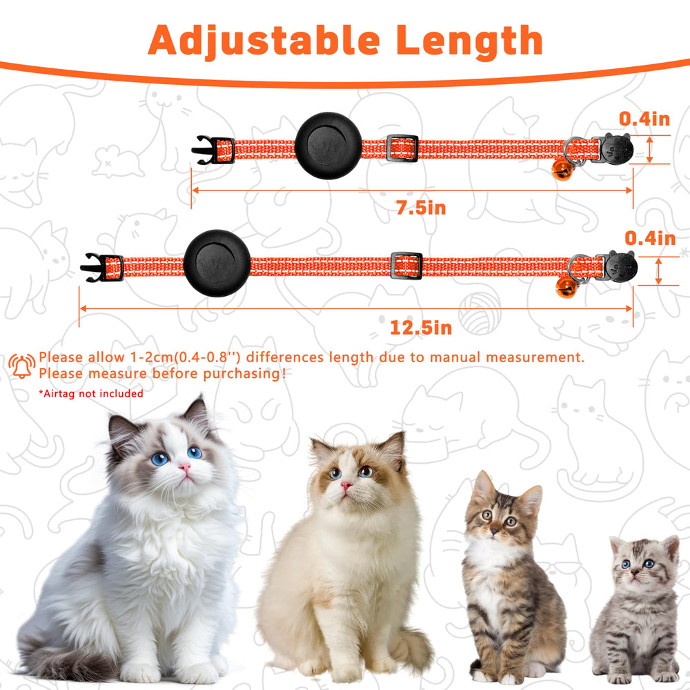Collar LIEVUIKEN de nylon suave y resistente cuida el pelaje del gato.