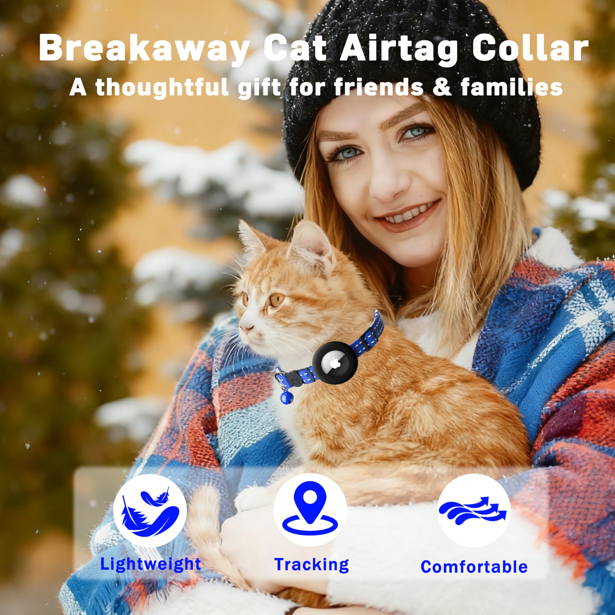 Collar LIEVUIKEN, anchura de 0,4 pulgadas para ajuste seguro