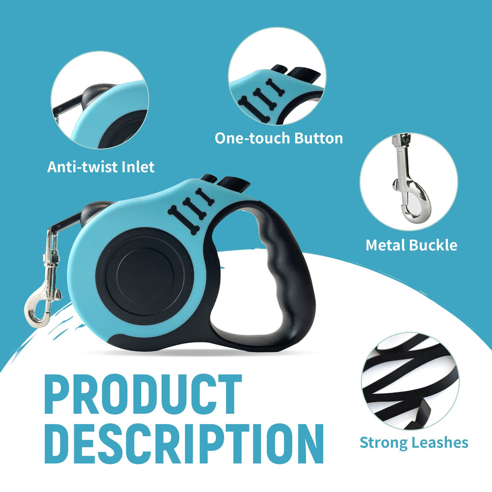 Dispensador de bolsas integrado para paseos más limpios.