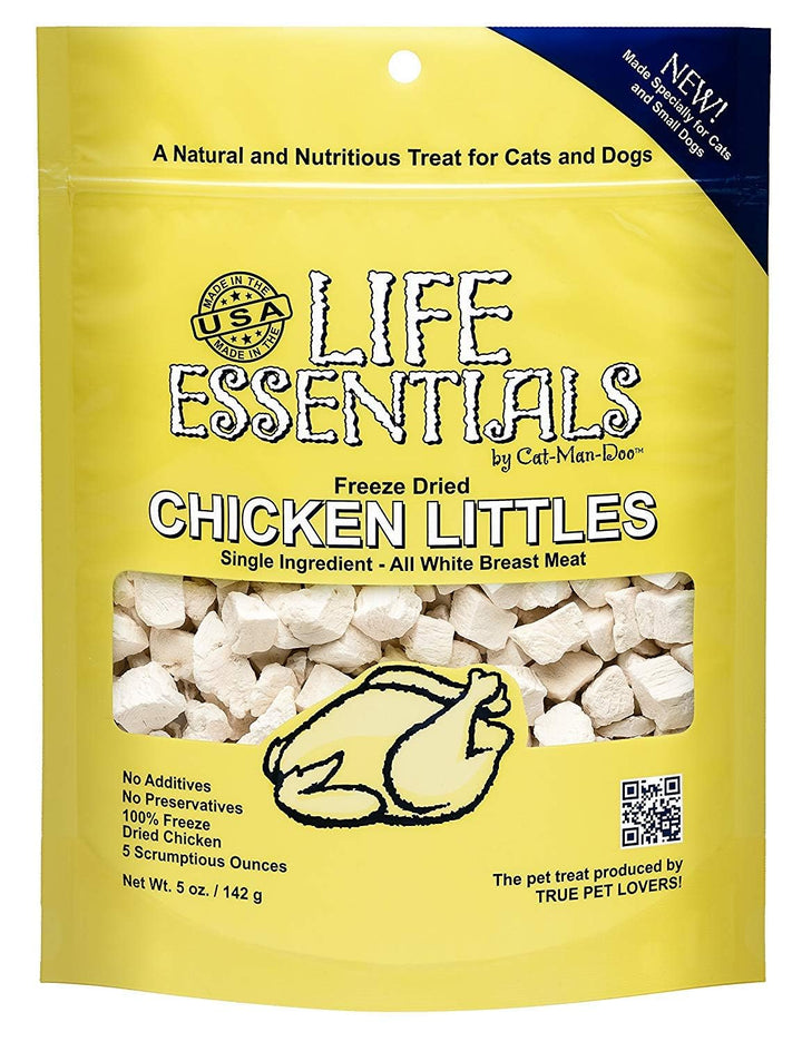 LIFE ESSENTIALS CAT-MAN-DOO, pollo liofilizado para perro, snack natural para entrenamiento.