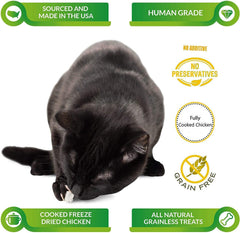 Snack de único ingrediente LIFE ESSENTIALS CAT-MAN-DOO de pollo para entrenamiento.