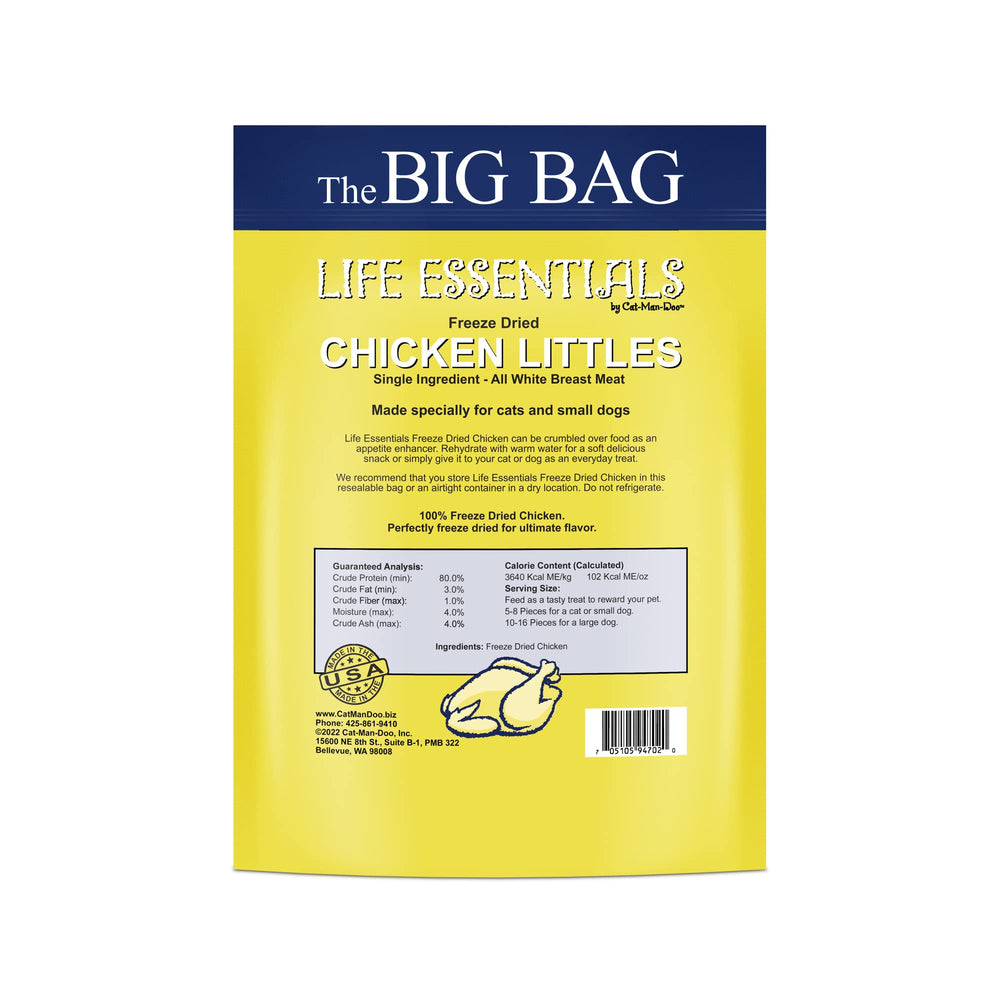 Life Essentials: snack de pollo deshidratado para entrenamiento de perros y gatos.