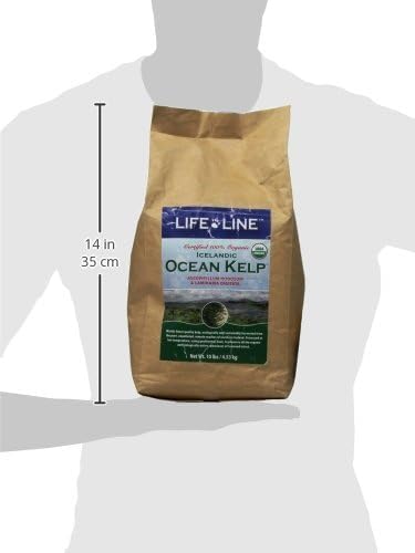 Life Line Organic Ocean Kelp en granulos, fácil de mezclar con la comida diaria