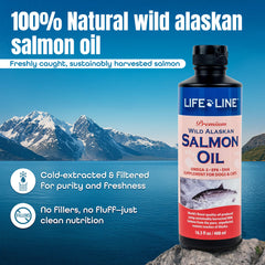 Life Line Wild Alaskan Salmon Oil para perros y gatos en uso diario