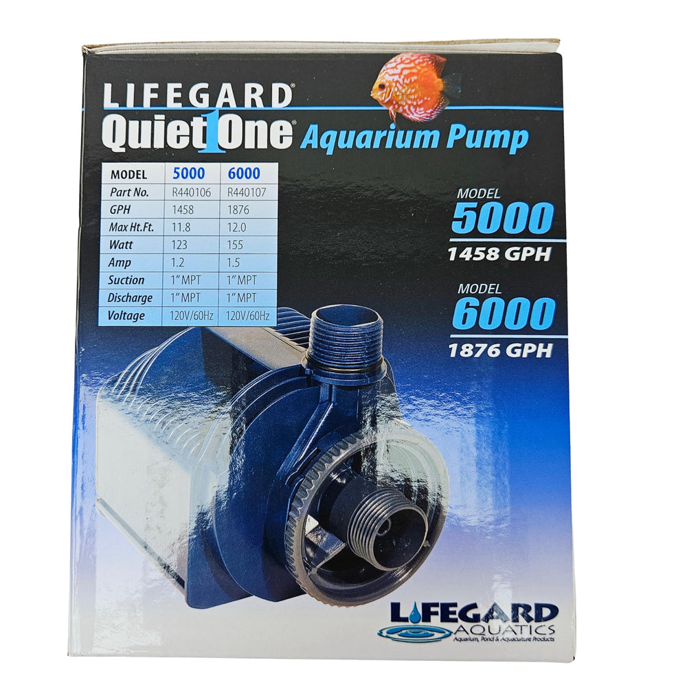 Lifegard Quiet One Pro 1400 galones por hora, circulación para acuario grande