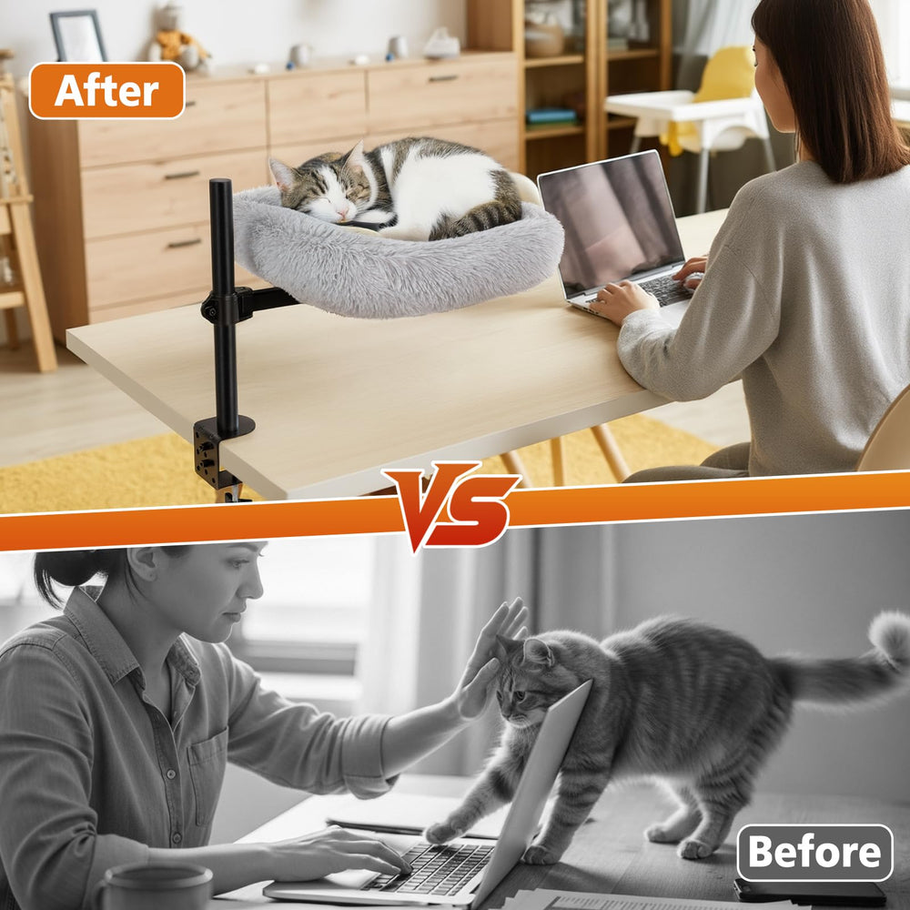 LifeIdeas cama gato escritorio rotacion 360: gato adaptable a diferentes ángulos