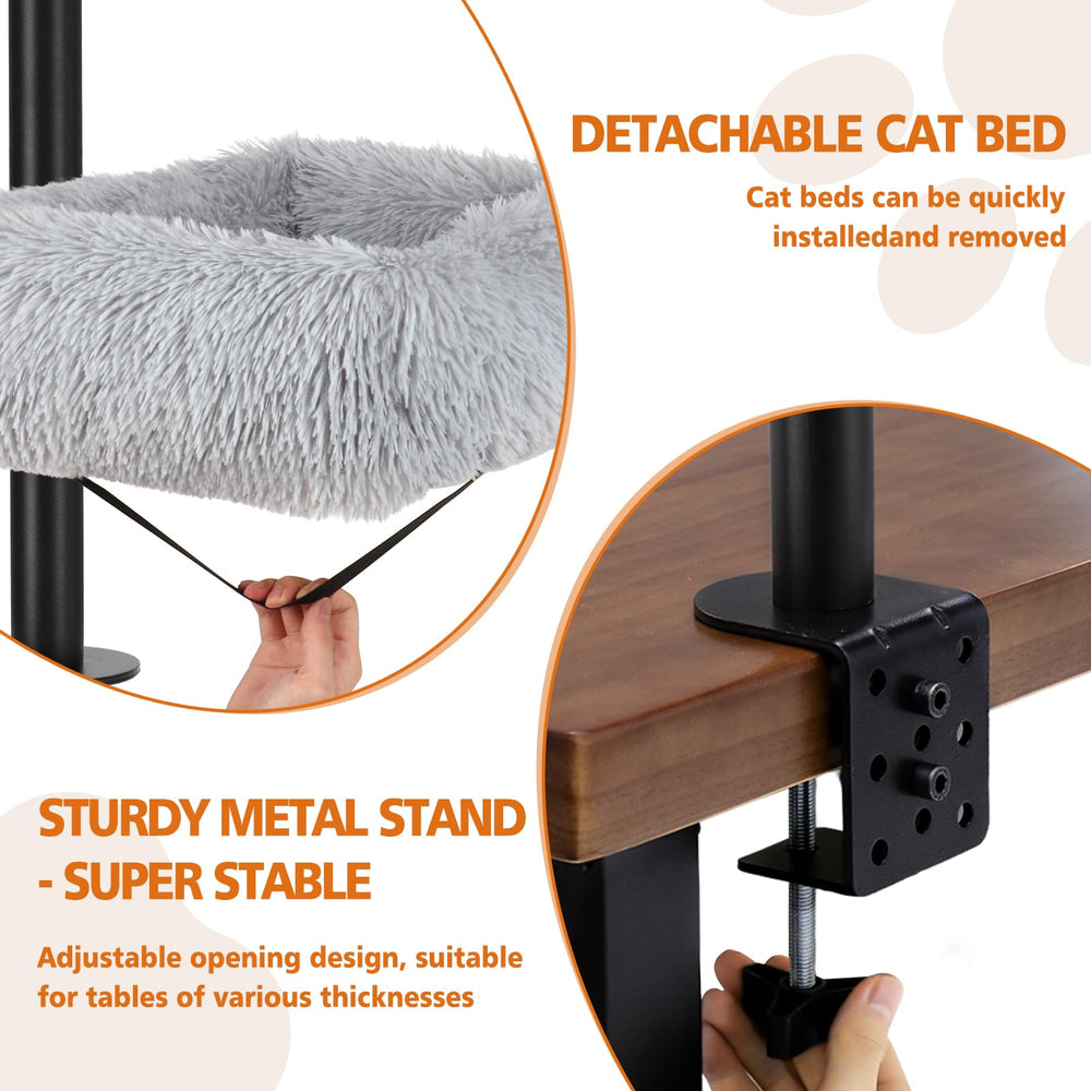 LifeIdeas soporte metal cama gato: estructura estable para uso diario