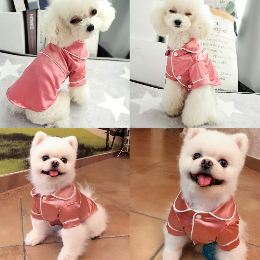 Lifeunion pijama de poliéster para mascotas, ligero y fácil de lavar en casa.