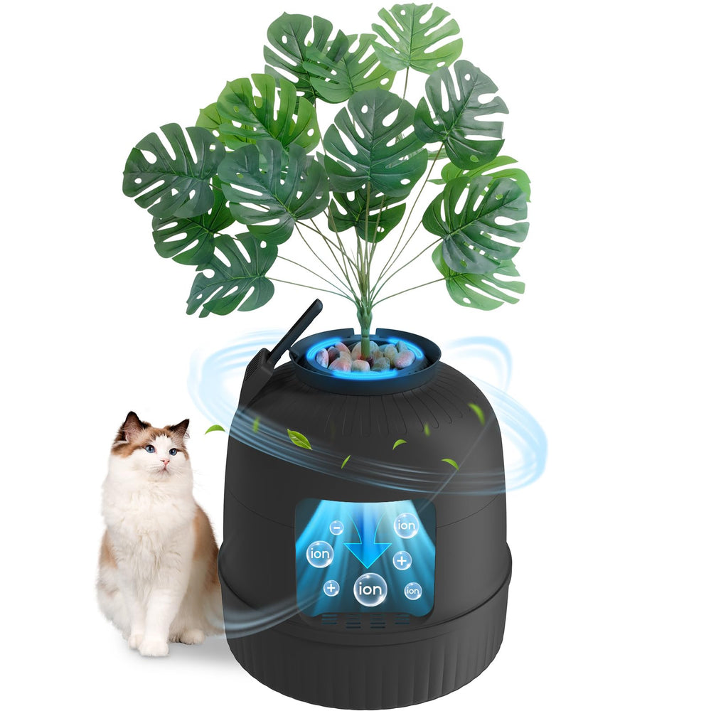 Lifewit caja de arena oculta con plantas: estética discreta y control de olores.