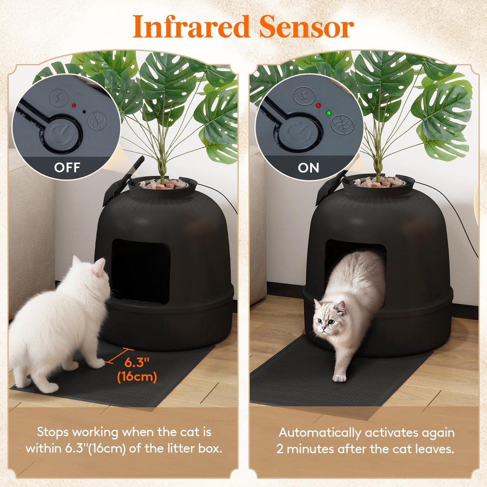 Lifewit plantas artificiales: decoración que oculta la caja sin parecer.