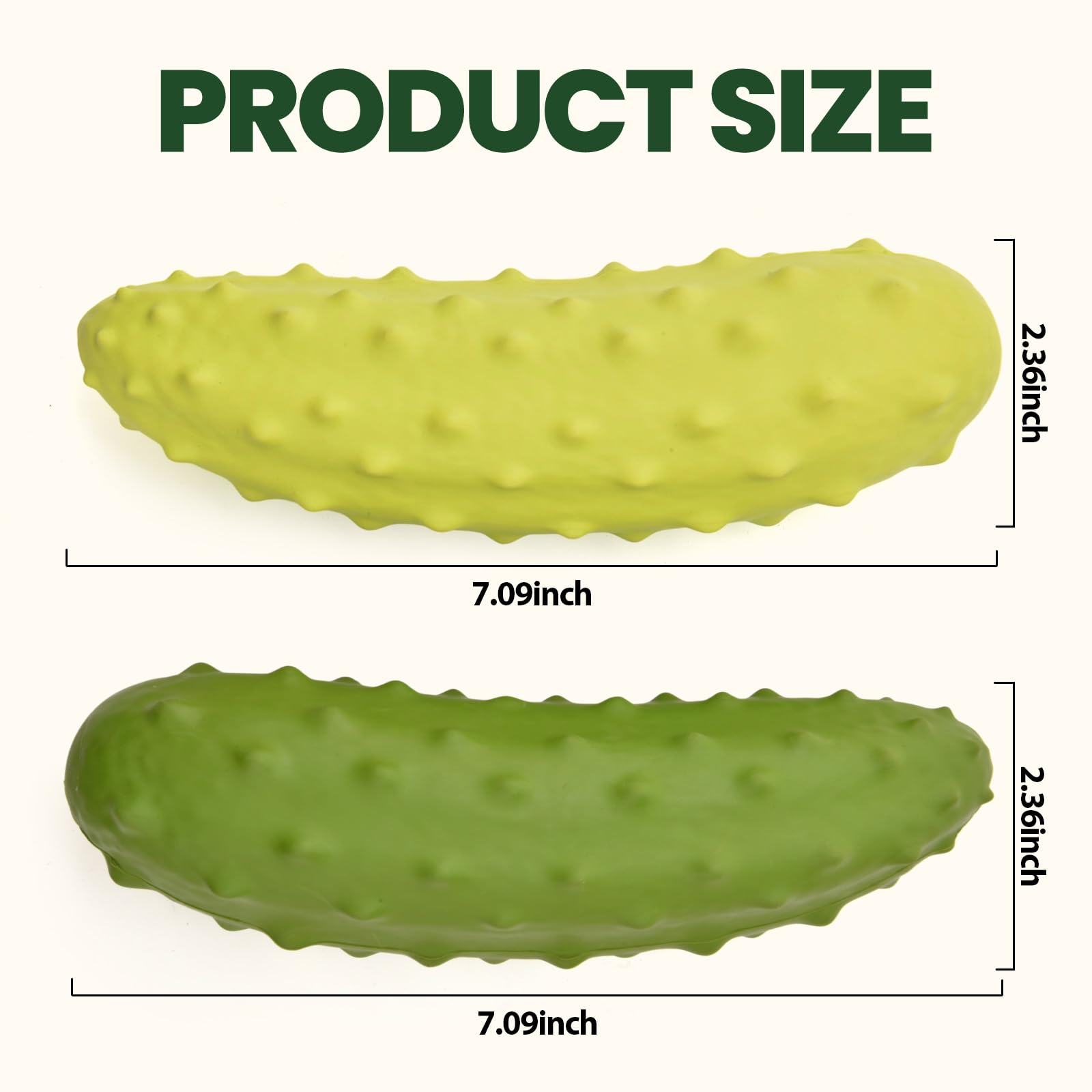LIFLIX juguete con forma de pepino amarillo para perros y masticación duradera.