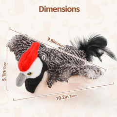 LIFLIX Pajaro con chirrido realista para captar la atención del felino.