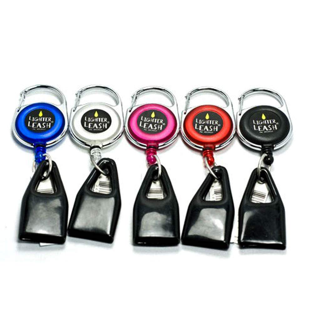 Lighter Leash porta mechero negro, funda de vinilo para protección