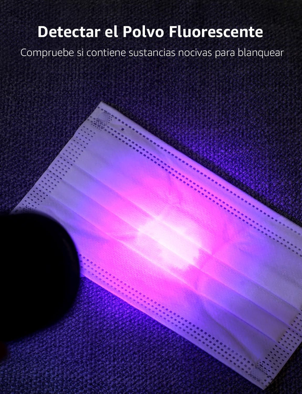 Lighting EVER LE Small UV 395nm, ideal para revisar manchas en el interior del coche.