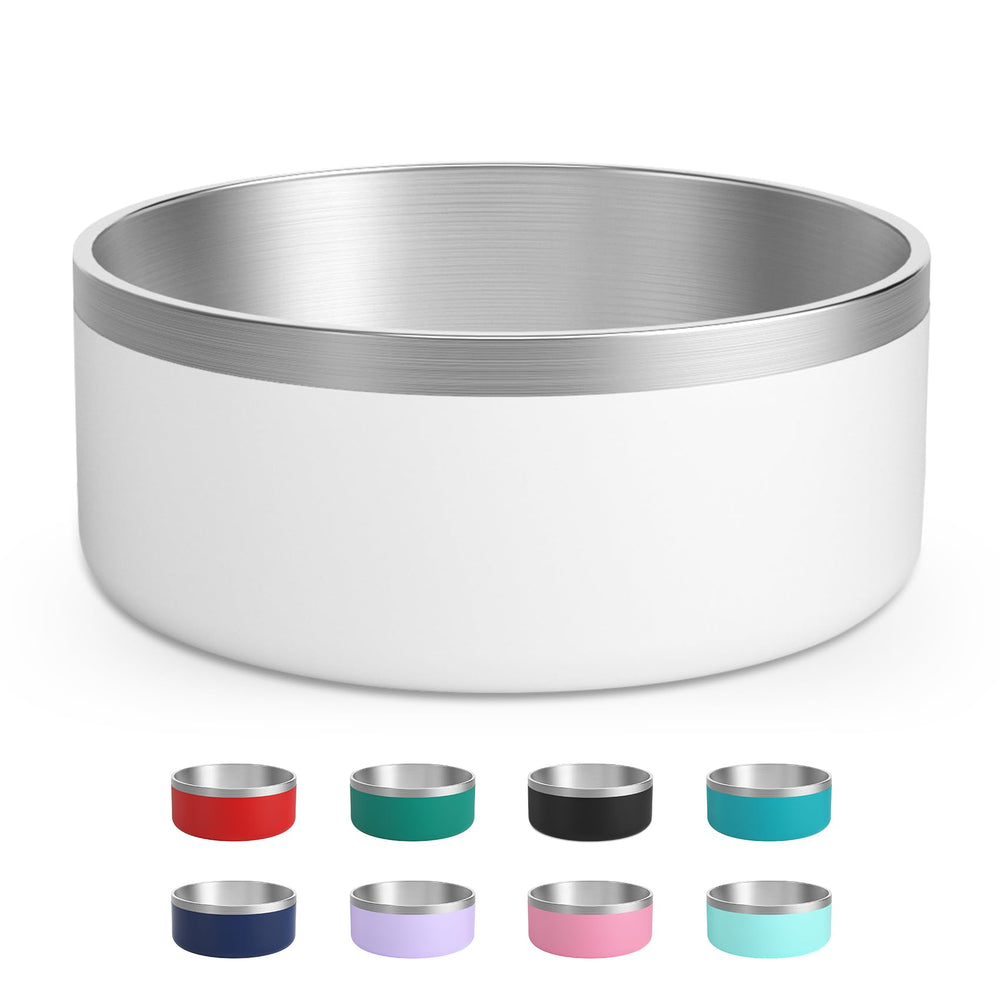 LIHOOOOM tazón para perros en acero inoxidable, duradero para agua y comida.