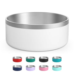 LIHOOOOM tazón para perros en acero inoxidable, duradero para agua y comida.