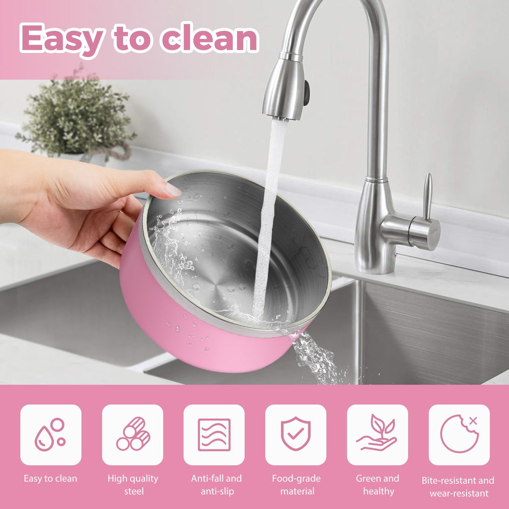 LIHOOOOM gran capacidad 980g de comida y 2200ml de agua para perros grandes