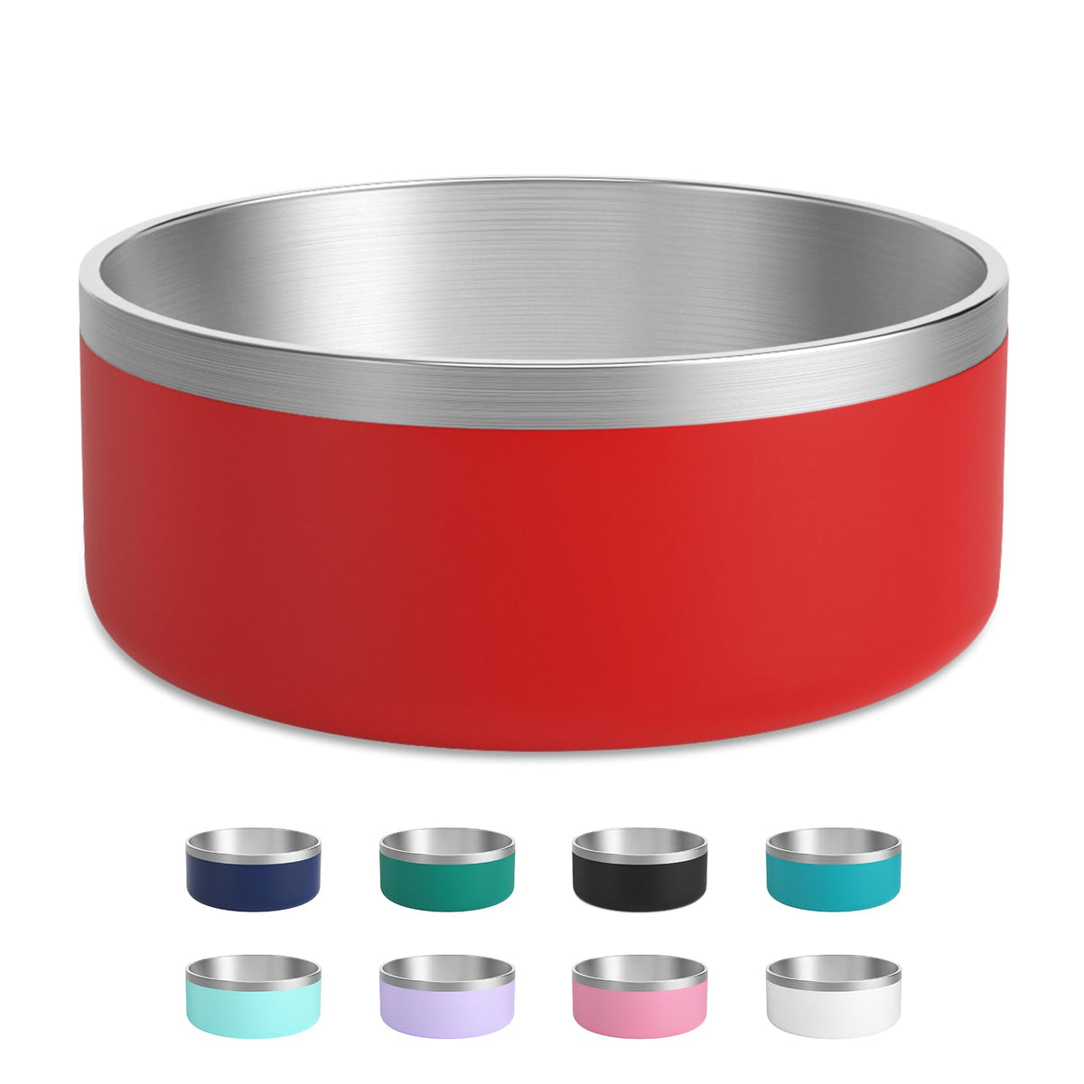 LIHOOOOM tazón de acero inoxidable para perros grandes, duradero y fácil de limpiar