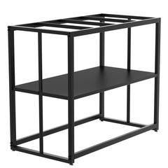 Likeem: soporte de acuario de metal frente, estable para tanques de hasta 40 galones.