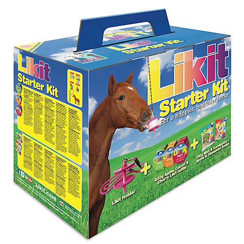 Likit conjunto de inicio: soporte para entretenimiento del caballo y recompensa durante el entrenamiento.