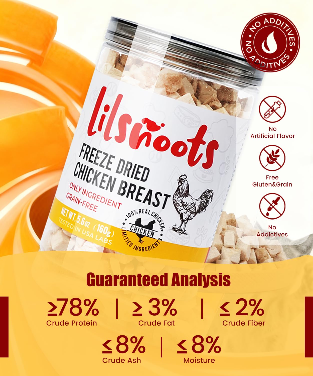 LILSNOOTS snack sin granos de pollo, opción sin gluten