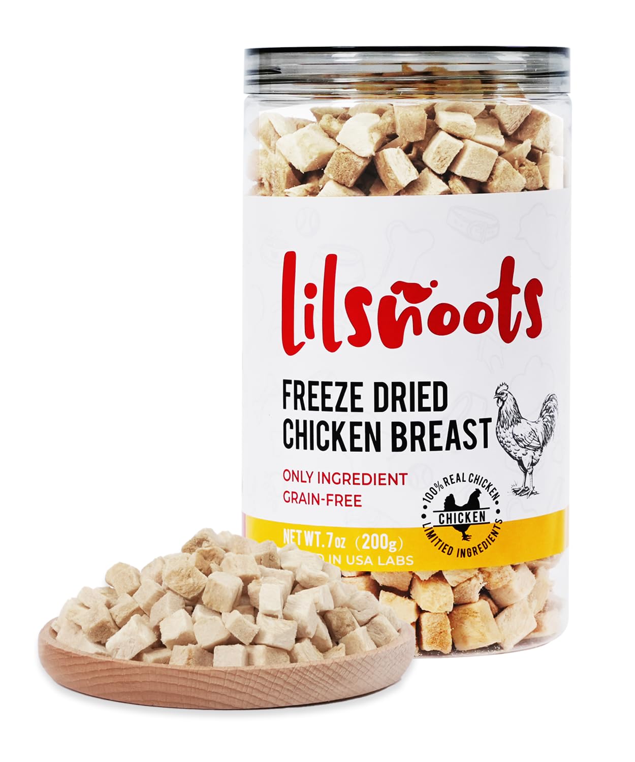 LILSNOOTS cubos de pollo congelados para perros y gatos, recompensa diaria.