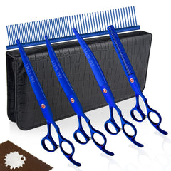 Tijeras Lilys Pet para corte de perros con recubrimiento de titanio, precisión asegurada.
