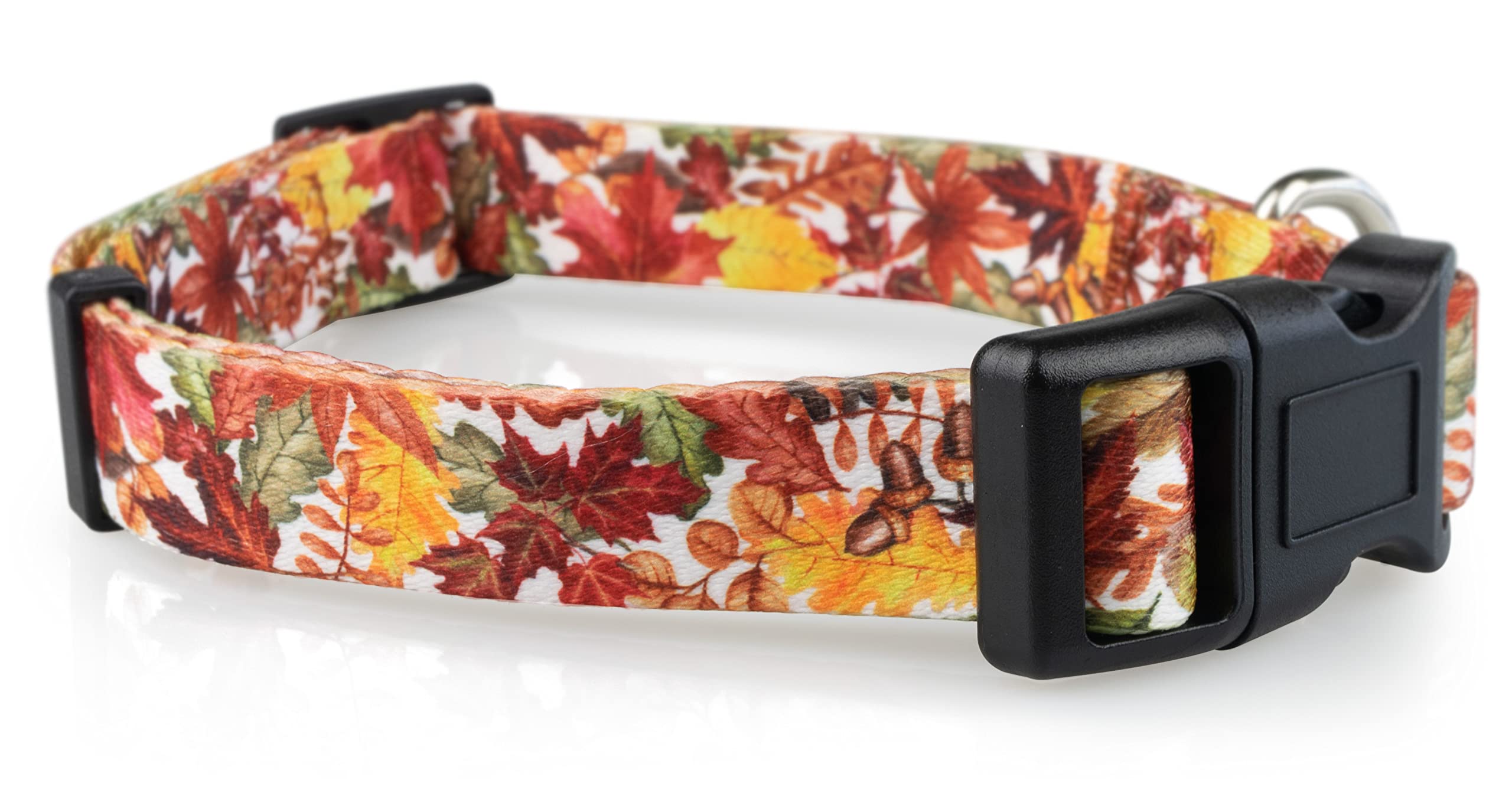 Collar Limeloot para perro con hojas de otoño, ligero y cómodo para paseos