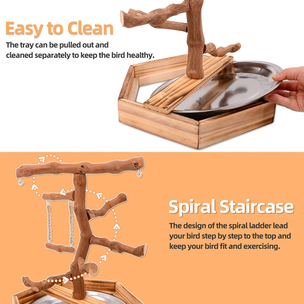 LIMIO estructura de juego para aves, plataformas y rutas para trepar.