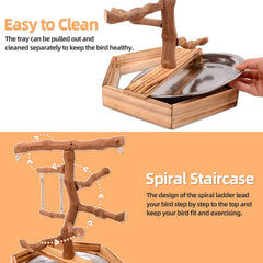 LIMIO estructura de juego para aves, plataformas y rutas para trepar.