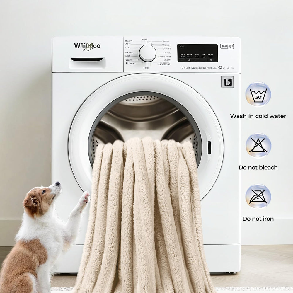 LINENLUX manta-perro-lavable a máquina para limpieza fácil