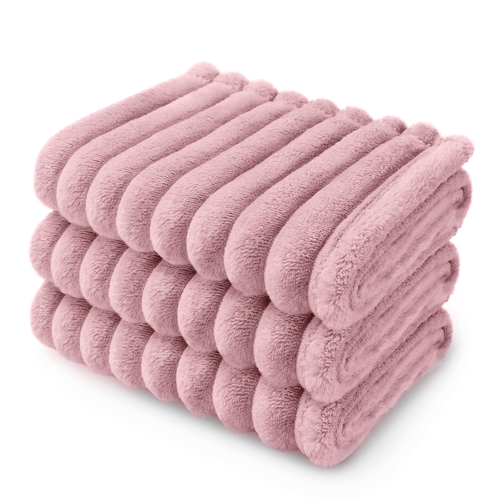 LINENLUX manta-perro-suave-felpa-rosa ideal para descanso cómodo en casa.