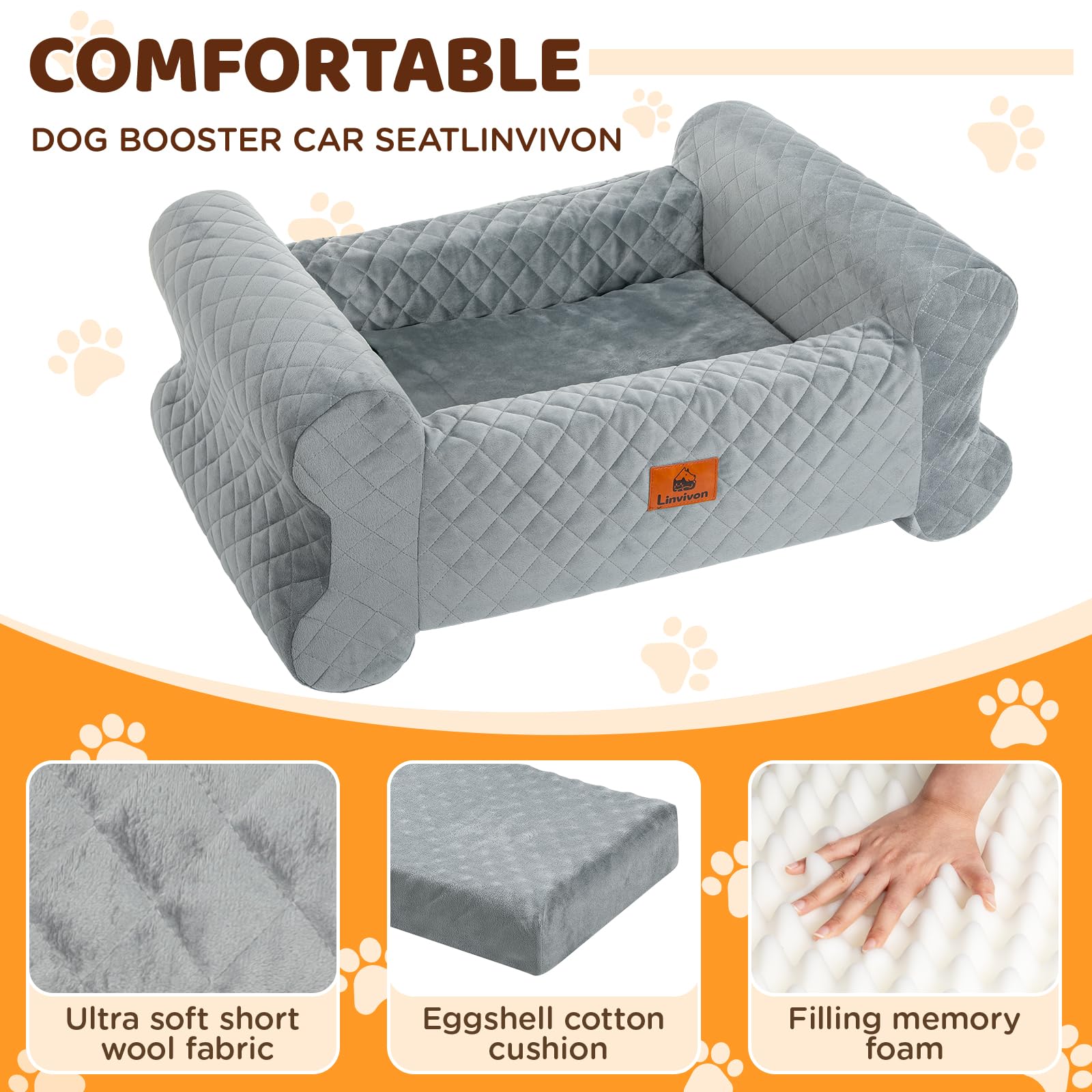 Linvivon uso doble, perfecto para coche y hogar como cama portátil.