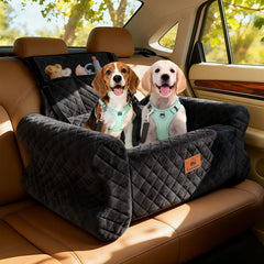 Linvivon: asiento para perro de tamaño mediano a grande en coche para mayor comodidad y seguridad.